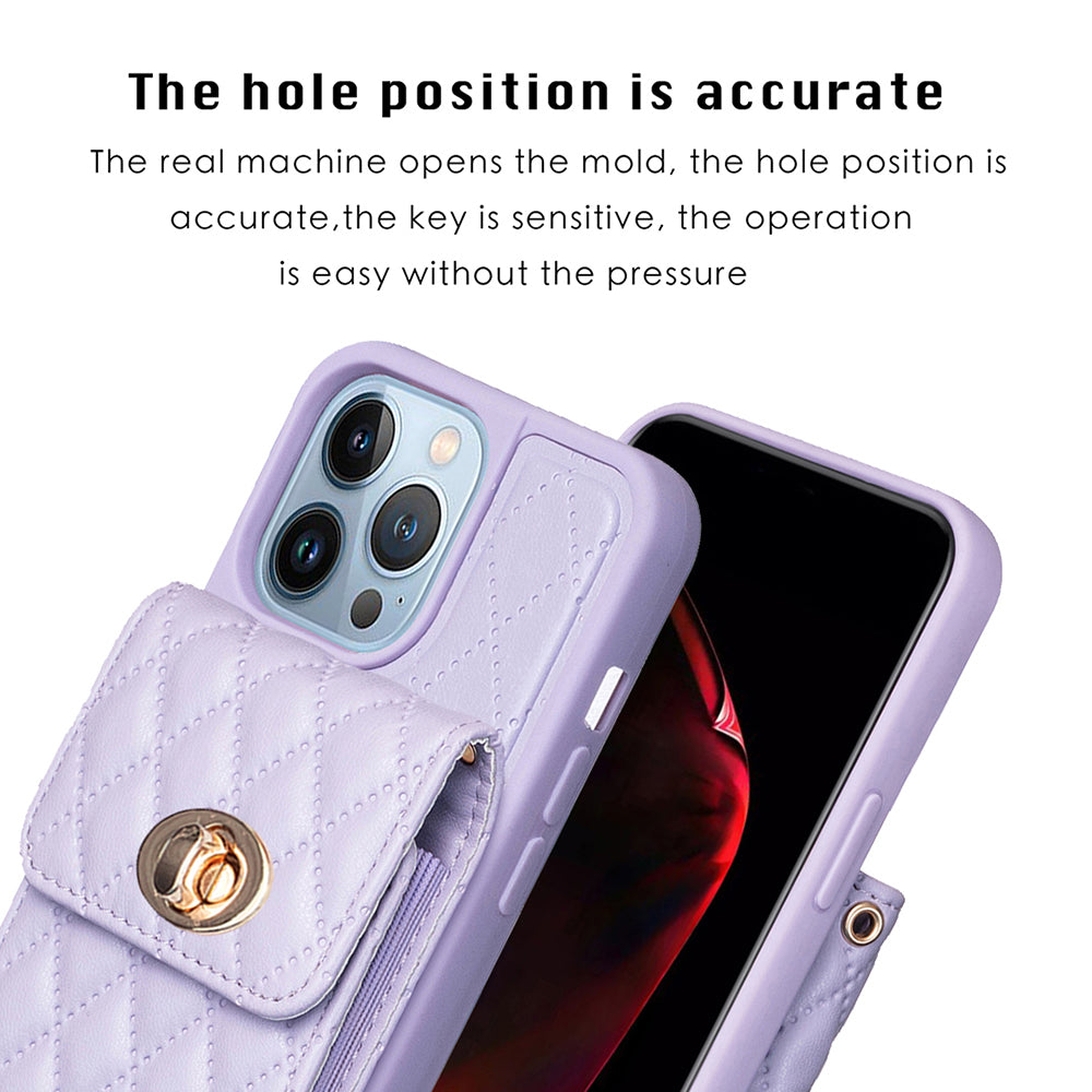 BF20 for iPhone 13 Pro 6.1 inch Card Holder Design Fall-proof Case PU Leather Coated TPU Phone Cover BF20 for iPhone 13 Pro 6.1 inch Card Holder Design Fall-proof Case PU Leather Coated TPU Phone Cover
